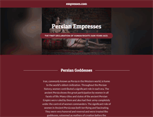 Tablet Screenshot of empresses.com